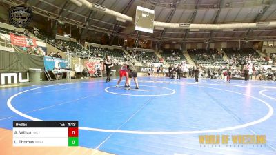 5th Place - Abraham Wilson, Webb City Youth Wrestling vs Luke Thomas, Mcalester Youth Wrestling