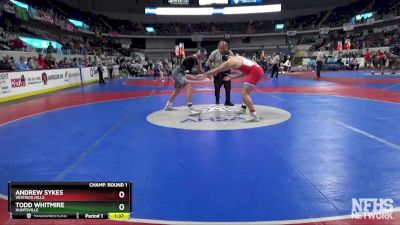 7A 220 lbs Champ. Round 1 - Andrew Sykes, Vestavia Hills vs Todd Whitmire, Huntsville