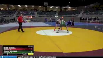 160 lbs Round 1 (4 Team) - Gabe Hasbell, 2/1A Elgin vs Dylan Bonfield, 2/1A Colton