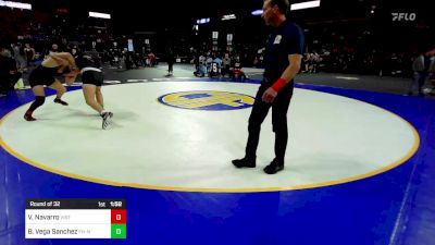 195 lbs Round Of 32 - Vicente Navarro, Vista (SD) vs Benjamin Vega Sanchez, Foothill (NS)