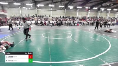 54 lbs Quarterfinal - Greylen Lopez, Monte Vista Takedown Club vs Edgar Garcia, Colorado Outlaws