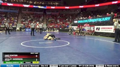 3A-145 lbs Cons. Round 4 - Jake Pontier, Indianola vs Wesley Anderson, Waukee