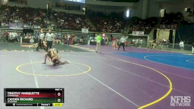 D 1 132 lbs Cons. Round 1 - Timothy Marquette, Covington vs Cayden Richard, Acadiana