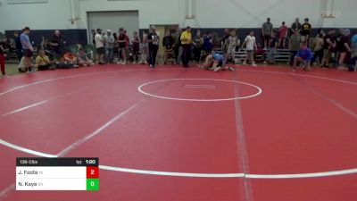 138-C lbs Round Of 32 - Jaxon Foote, MI vs Nickolai Kaye, OH