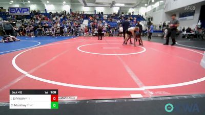 130 lbs Semifinal - Jarius Johnson, Pitbull Wrestling Academy vs Chase Montroy, Team Tulsa Wrestling Club