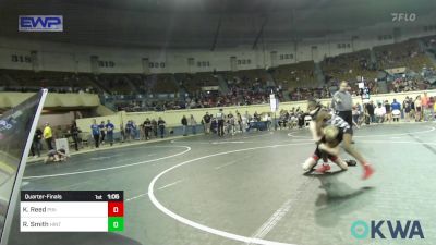 64 lbs Quarterfinal - Kingston Reed, Pin-King All Stars vs Rhett Smith, Hinton Takedown Club