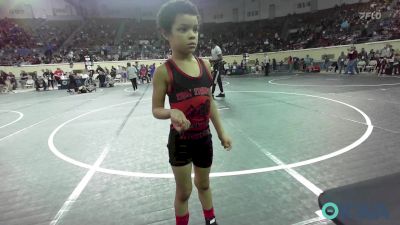 52 lbs Consi Of 32 #2 - Isiah Lee, Tulsa North Mabee Stampede vs Brock Villines, Weatherford Youth Wrestling