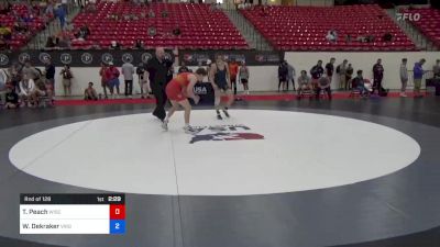 61 kg Rnd Of 128 - Tyson Peach, Wisconsin vs William Dekraker, Virginia