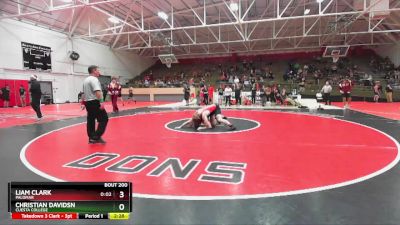 197 lbs Quarterfinal - Liam Clark, Palomar vs Christian Davidsn, Cuesta College