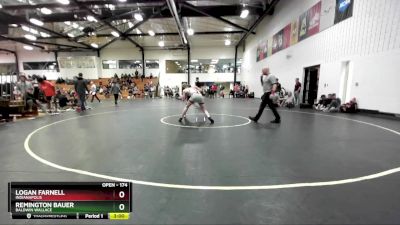 174 lbs Cons. Round 4 - Remington Bauer, Baldwin Wallace vs Logan Farnell, Indianapolis