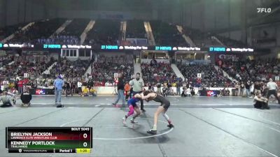 85 lbs Semifinal - Kennedy Portlock, Trailhands vs Brielynn Jackson, Lawrence Elite Wrestling Club