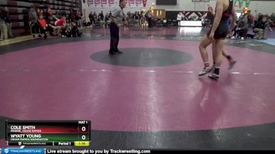 170 lbs Cons. Round 3 - Cole Smith, Prairie, Cedar Rapids vs Wyatt Young, Cedar Rapids Washington