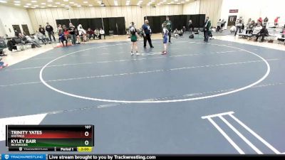 107 lbs Semifinal - Kyley Bair, Richwoods vs Trinity Yates, Hastings