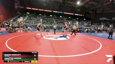 4A-220 lbs Semifinal - Keagan Bartlett, Central vs Kingston Hanson, Thunder Basin