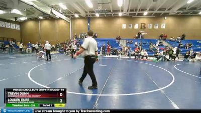 88 lbs 1st Place Match - Trevin Dunn, Sanderson Wrestling Academy vs Louden Eure, Charger Wrestling Club