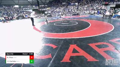 4A 106 lbs Quarterfinal - Curtis Carlisle, Rogers (Puyallup) vs Anthony Pina, Chiawana