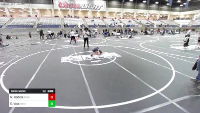 62 lbs Consolation - Nicholas Rodela, Borger Youth Wrestling vs Everett Veal, West Texas Grapplers