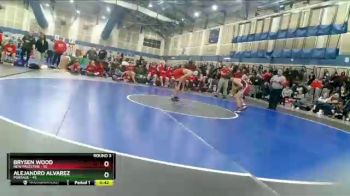132 lbs Round 3 (4 Team) - Alejandro Alvarez, Portage vs Brysen Wood, New Palestine