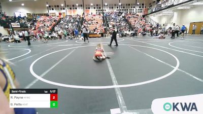 46 lbs Semifinal - Roman Payne, Hilldale Youth Wrestling Club vs Garrett Potts, Heat