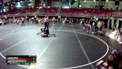 95 lbs Cons. Round 4 - Jeremiah Thompson Jr, The Best Wrestler vs Layton Fries, GI Grapplers