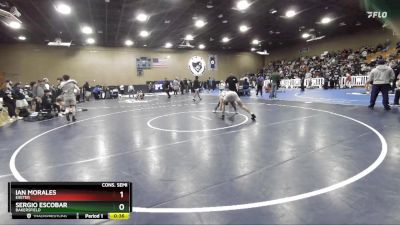 113 lbs Cons. Semi - Sergio Escobar, Bakersfield vs Ian Morales, Exeter