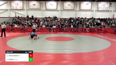 160 lbs Quarterfinal - Jack Ramonetta, Bristol-Plymouth vs Joseph Baker, Danvers