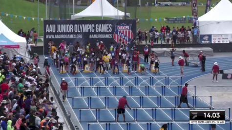 Youth Boys' 100m Hurdles Championship, Semi-Finals 8 - Age 14