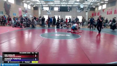 119 lbs Round 5 - Ian Avalos, Legacy Wrestling Academy vs Konnor Fordyce, Kuna Klub