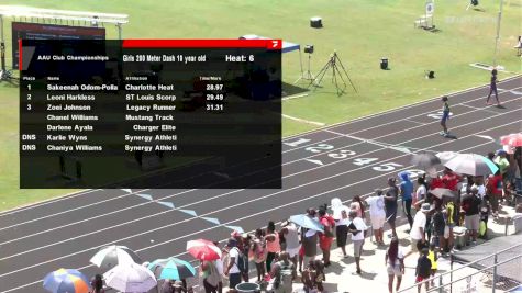 Youth Girls' 200m, Semi-Finals 7 - Age 10
