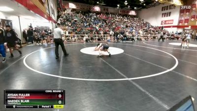 150 lbs Cons. Round 1 - Aydan Fuller, Natrona County vs Haeden Blair, Thermopolis