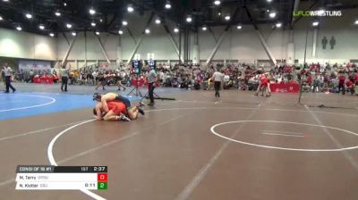 174 lbs Consi of 16 #1 - Myles Terry, Oregon State University vs Nolan Kistler, California Baptist Universtiy