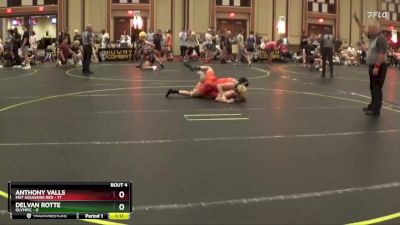 110 lbs Quarterfinals (8 Team) - Anthony Valls, Mat Assassins Red vs Delvan Rotte, Olympic