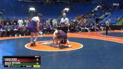 190 lbs Quarterfinals (8 Team) - Lucas Yates, Lombard (Montini) vs Brock Metzger, Rochelle