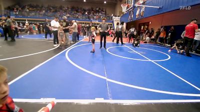 40 lbs Quarterfinal - Baylor Bay, Sperry Wrestling Club vs Kimber Russell, Salina Wrestling Club