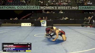 155 lbs Cons. Round 3 - Jocelyn Yepez, Emmanuel College vs Paige Maher, Simon Fraser University