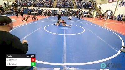 58 lbs Final - Judson Gann, Barnsdall Youth Wrestling vs Jett Duran, Jay Wrestling Club