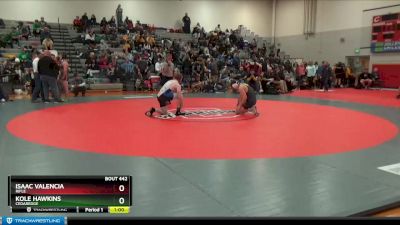 165 lbs Cons. Round 3 - Kole Hawkins, Cedaredge vs Isaac Valencia, Rifle