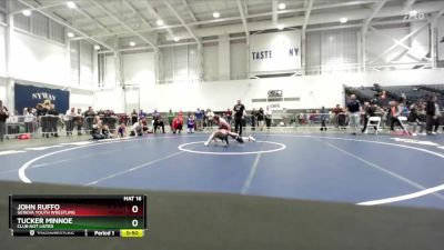 102 lbs Cons. Round 5 - John Ruffo, Geneva Youth Wrestling vs Tucker Minnoe, Club Not Listed