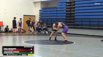 197 lbs Quarterfinal - Sebastian Chisari, Illinois Wesleyan vs Nick Demunno, Cornell College