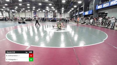 182 lbs Round Of 32 - Billy Edmonston, LA vs Dominic Hittepole, NC