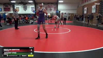 150 lbs Round 5 - Braylon Griffiths, Ottumwa vs Anthony Stice, Keokuk