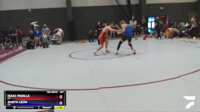 157 lbs Cons. Round 5 - Isaac Padilla, CA vs Daryn Leon, CA