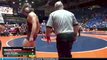 182 lbs Finals (8 Team) - Brayden Thompson, Lockport (Twp.) vs Conor Mitchell, Mt. Prospect (Prospect)