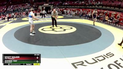 D1-215 lbs Cons. Round 2 - Wyatt Walker, Tre. Edgewood vs Dominic May, Brunswick