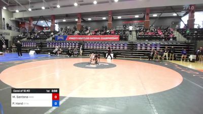 130 lbs Consi Of 16 #2 - Madeline Santana, Missouri Valley College vs Peyton Hand, Ottawa (Kan.)