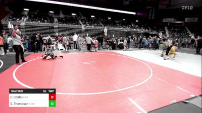 78 lbs Quarterfinal - Easton Coats, Bear Cave WC vs Gunner Thompson, Nebraska Elite