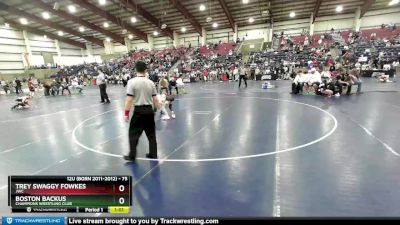 75 lbs Semifinal - Boston Backus, Champions Wrestling Club vs Trey Swaggy Fowkes, JWC