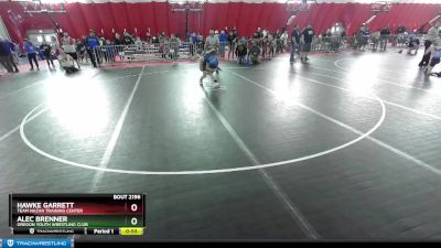 98 lbs Semifinal - Hawke Garrett, Team Nazar Training Center vs Alec Brenner, Oregon Youth Wrestling Club