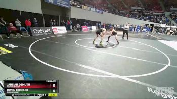 2A/1A-152 Cons. Round 3 - Jahsiah Demuth, Illinois Valley vs Owen Koegler, Camas Valley