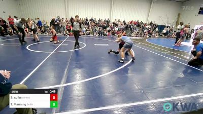 85 lbs Quarterfinal - Shiann Collom, Pryor Tigers vs Tatton Manning, Barnsdall Youth Wrestling